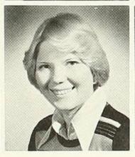 Black and white yearbook photo of Vanessa Cieslak '76